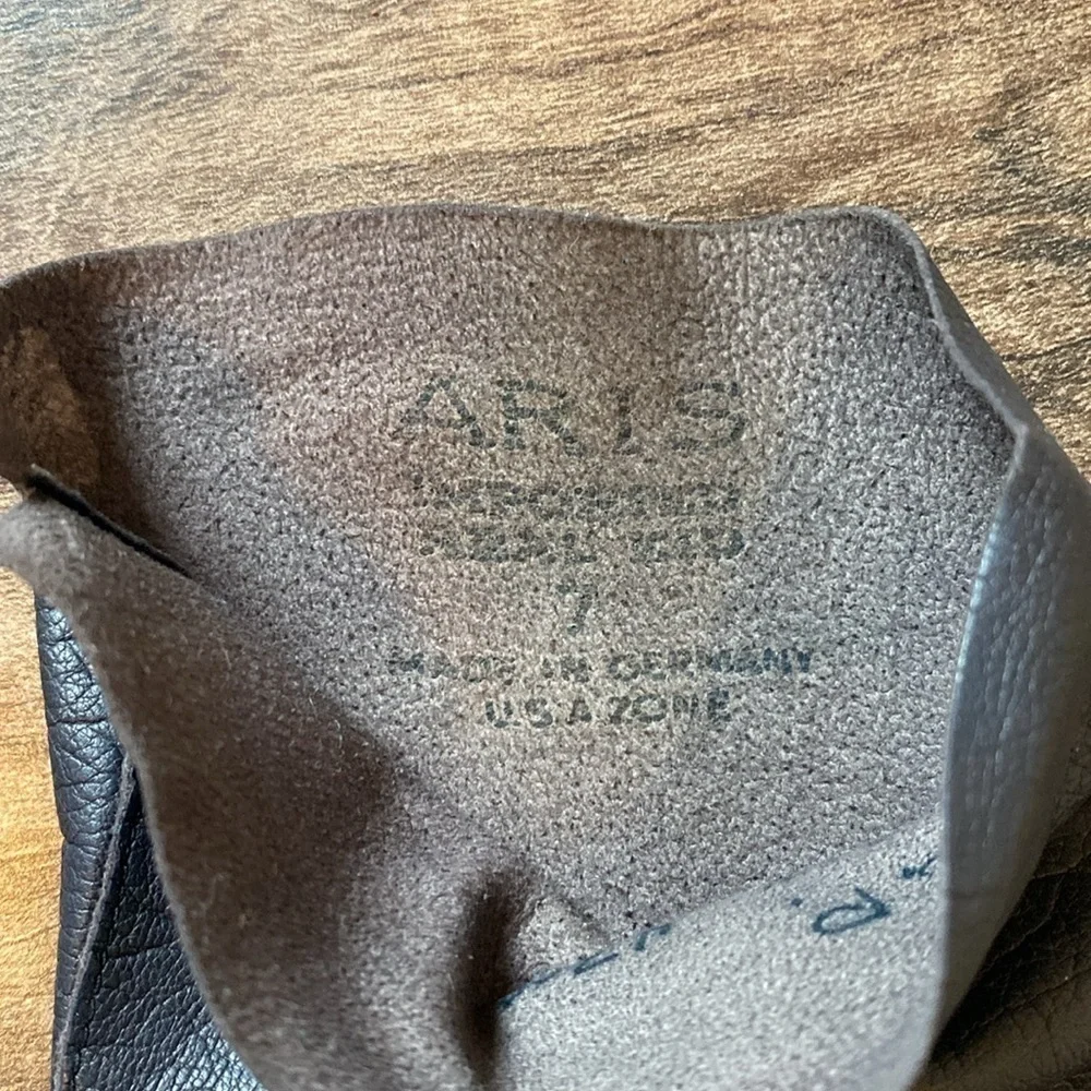 Aris vintage Brown Kid Leather dress gloves size 7